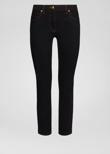 Versace Medusa Motif Straight Leg Jeans Dam - 405179VDU